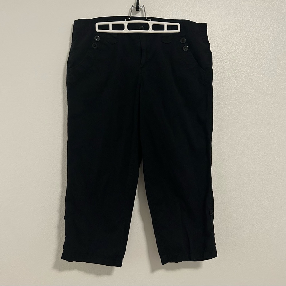 Calvin Klein 100% cotton Jeans Black Chinos Capris